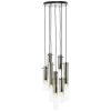 Brilliant Glasini Pendant Light black, 7-light sources