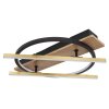 Globo BEATRIX Ceiling Light LED Wood like finish, black, 2-light sources