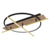 Globo BEATRIX Ceiling Light LED Wood like finish, black, 2-light sources