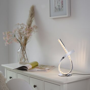 Paul Neuhaus BRILLA Table lamp LED silver, 1-light source