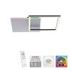 Leuchten Direkt RENDA Ceiling Light LED silver, 2-light sources, Remote control, Colour changer