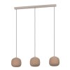 Eglo COMINIO Pendant Light Taupe, 3-light sources