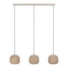 Eglo COMINIO Pendant Light Taupe, 3-light sources