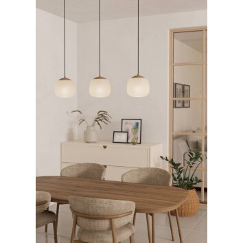 Eglo COMINIO Pendant Light Taupe, 3-light sources