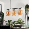 Vevino Pendant Light glass 20cm Amber, 3-light sources