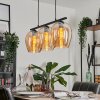Vevino Pendant Light glass 20cm Amber, 3-light sources