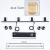 Lauden Pendant Light glass 15cm Amber, 4-light sources