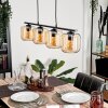 Lauden Pendant Light glass 15cm Amber, 4-light sources