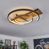 Gauvin Ceiling Light LED brown, Wood like finish, black, 1-light source