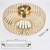 Wemude Ceiling Light brass, 1-light source