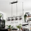 Vevino Pendant Light glass 20cm clear, Smoke-coloured, 4-light sources