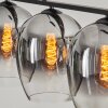 Vevino Pendant Light glass 20cm clear, Smoke-coloured, 4-light sources