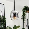 Vevino Pendant Light glass 15cm clear, Smoke-coloured, 1-light source