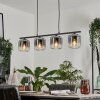 Lauden Pendant Light glass 15cm clear, Smoke-coloured, 4-light sources