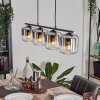 Lauden Pendant Light glass 15cm clear, Smoke-coloured, 4-light sources