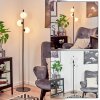 Remaisnil Floor Lamp black, 3-light sources