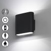 FHL easy Magnetics Outdoor Wall Light LED black, 2-light sources, Motion sensor