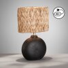 Fischer & Honsel Hyazinthe Table lamp black, 1-light source