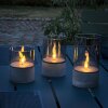 Brilliant Bougie Outdoor table luminaire set of 3 LED grey, 1-light source
