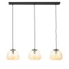 Brilliant Kaizen Pendant Light black, 3-light sources
