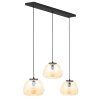 Brilliant Kaizen Pendant Light black, 3-light sources