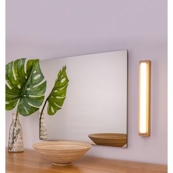 Amboy Wall Light LED Light wood, 1-light source
