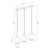 Nacimiento Pendant Light Light wood, 3-light sources
