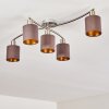 Glane Ceiling Light matt nickel, 5-light sources