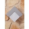 LUTEC GEOMETRY Outdoor Wall Light silver, white, 1-light source