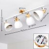 Banjul Ceiling Light Light wood, white, 4-light sources