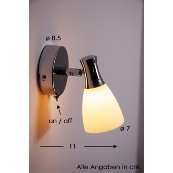 Reality wall spotlight white, 1-light source