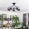 Gastor Ceiling Light black, 5-light sources