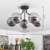 Gastor Ceiling Light black, 5-light sources
