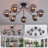 Gastor Ceiling Light black, 7-light sources