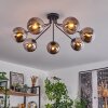 Gastor Ceiling Light black, 7-light sources