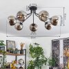 Gastor Ceiling Light black, 7-light sources