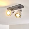 Lomma Ceiling Light grey, 2-light sources