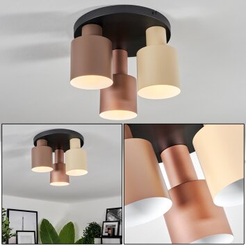 Fessade Ceiling Light beige, brown, bronze, 3-light sources