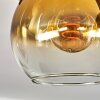 Montgomery Ceiling Light glass 15cm Ecru, black, 3-light sources