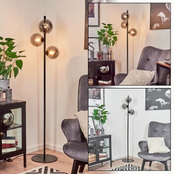 Remaisnil Floor Lamp black, 3-light sources