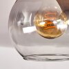 Montgomery Ceiling Light glass 15cm Ecru, black, 4-light sources