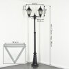 Hongkong Lamp Post black, 2-light sources