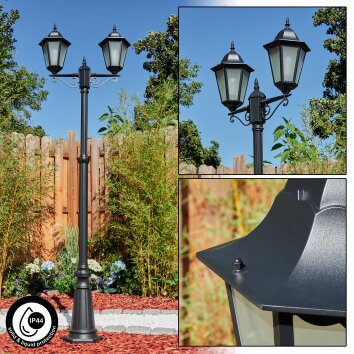 Hongkong&#x20;Lamp&#x20;Post&#x20;black,&#x20;2-light&#x20;sources