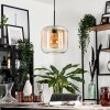 Lauden Pendant Light glass 25cm Amber, clear, 1-light source