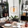 Lauden Pendant Light glass 25cm Amber, clear, 1-light source