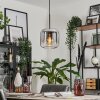 Lauden Pendant Light glass 20cm clear, Smoke-coloured, 1-light source