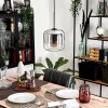 Lauden Pendant Light glass 20cm clear, Smoke-coloured, 1-light source