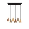 Trio AGUDO Pendant Light black, 6-light sources