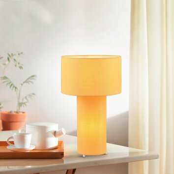 Trio BALE Table lamp yellow, 2-light sources