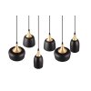 Trio CHIRAZ Pendant Light black, 6-light sources